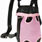 FEimaX Dog Carrier Backpack Pet Legs Out Front Cat Travel Bag, Adjustable Puppy Backpacks Carriers Hands-Free for Small Medium Dogs Cats Hiking Traveling Camping Daily Walking (Large, Pink)