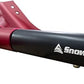 Emergency Snow Shovel with Saw - Converts from Dig to Chop/Hoe Mode Portable for Snowmobiles, Skiing, Backcountry, Avalanche Rescue Winter Survival Gear Car, Camping T6 Aluminum, Red