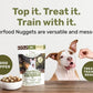 Superfood Nuggets- Premium, Freeze-Dried raw Dog Food Topper or Treat. Powerful Nutrient-Dense Ingredients. No Artificial additives. Duck and Kale Formula 8oz - 4pk Bundle