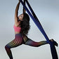 DASKING Aerial Silks Starter Kit - Durable 11Yards of Aerial Yoga Hammock with Hardware, Aerial Swing for Acrobatic Flying Yoga & All Levels (Aerial Rigging Point Up to 14ft)