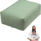 Rectangular Yoga Bolster Pillow, 18" x 12" x 6", Pink Cotton