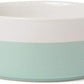 Waggo Dipper Ceramic Dog Bowl for Small and Large Breeds - Heavyweight and Durable Pet Food and Water Dish Crock, Dishwasher Safe, Modern (Mint, Medium)