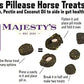 Majesty's PillEase Horse Treats | A Delicious Soft and Pliable No Bake Cookie Horse Treat | Makes Giving Pills & Medication Easy | Made in The USA - 48 Wafers