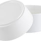 White Dog Bowl Ceramic for Medium Large Breed, Heavy Weighted Dog Food Water Dish, 8 in Non - Slip Modern Cute Extra Big Porcelain Pet Bowl Maze Wide Mouth