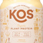 KOS Vegan Protein Powder Erythritol Free, Vanilla - USDA Organic Pea Protein Blend, Plant Based Superfood Rich in Vitamins & Minerals - Keto, Dairy Free - Meal Replacement for Women & Men, 15 Servings