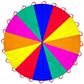 6.5ft/10ft/12ft/13ft/16.4ft/20ft Rainbow Parachute for Outdoor Party Games, Kids Play Parachute Group Cooperative Team Game Toys, Family Get-Together Entertainment