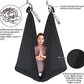 Aerial Yoga Hammock L:5M W:2.8M 5.5 Yards Aerial Pilates Silk Yoga Swing Set with 2000 Ibs Load Include Daisy Chain, Pose Guide