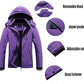 MOERDENG Women's Waterproof Ski Jacket Warm Winter Coat Outdoor Windbreaker Hiking Snowboarding Jacket