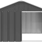vidaXL Anthracite Dog House | Durable Galvanized Steel Construction | Outdoor Weather Resistant Roof | Open Entrance for Easy Access