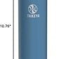 Takeya Actives Water Bottle with Spout Lid - Bottle with Double Stainless Steel Insulation - Dishwasher Safe & BPA-Free - Bottle with Spout Lid & Removable Bumper - 24 oz, Bluestone