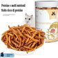 Food for Hamsters, Hedgehogs, Lizards, Frogs, Birds, Hedgehogs, Snacks, Nutritious, high Protein, Cooked breadworms, Small Animal Food