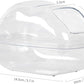 BUCATSTATE Hamster Sand Bath Container Large Hamster Toilet with Scoop Set Dust Bust Accessories for Small Animals (Transparent, Medium)