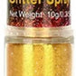 Go Ho Hair and Body Glitter Spray,Gold Glitter Spray Dry Powder Makeup for Clothes,Festival Loose Sparkle Powder,Holographic Ultra Fine Resin Glitters for Crafts,10g
