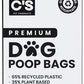 Certified 65% PCR (Post Consumer Recycled) Plastic and 35% Plant Based Dog Poop Bags - Dr. C's Premium Dog Poop Bags - 120 Bags / 8 Rolls, Extra thick, Leak Proof, Unscented, Earth Friendly
