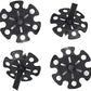 Walking Stick Tips Rubber 4pcs Trekking Pole Tips Replacement- Rubber Feet for Hiking Poles, Walking Sticks, Trekking Poles | Rubber Tip for Walking Sticks Hiking Trekking Poles Boot Tips Rubber Feet