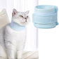 Cat Neck Brace Cover - Breathable & Adjustable Elizabethan Collar for Post-Surgery Recovery Anti-Scratch Anti-Lick Protection, Cervical Cone for Small Medium Large Dogs Puppies Kittens (Medium,Blue)