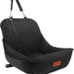 Dog Car Seat for Small Dogs Up to 25 lbs,Covered Ultra-Soft Fabric and Fill in Memory Foam,Fully Detachable and Washable,2 Clip-On Safety Leashes and Storage Pockets(Black)