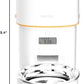 Automatic Cat Feeders - 2L Cat Food Dispenser Easy to Use, Timed Automatic Pet Feeder with Over 180-day Battery Life, 1-6 Meals Dry Food Programmable Portion Control Also for Dogs