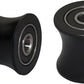 Total Gym Replacement Set of 4 Wheels/Rollers Compatible with Models DLX, DLX II, DLX III, Adv DLX, Pilates, Pilates Pro 2500, 3000, 4000，570, 2000 （Black）