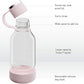 Asobu Buddy Bottle a Stainless Steel Insulated Water Bottle for with Removable Dog Water Bowl and Dog Food and Treat Storage Bowl (Pink, Tritan 50 oz Water Bottle with Bowl)