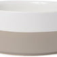 Waggo Dipper Ceramic Dog Bowl for Small and Large Breeds - Heavyweight and Durable Pet Food and Water Dish Crock, Dishwasher Safe, Modern (Vintage Grey, Large)