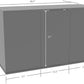 Pemberly Row Engineered Wood 75/90 Gallon Serene Cherry Upright Aquarium Stand