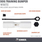 Dog Training Bumper - Durable Retriever Dummy for Professional Training, Perfect for Water Activities, Hunting, and Outdoor Retrieval Practice, with Adjustable Rope for Easy Handling (White)