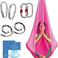 Aerial Silk Yoga Hammock & Swing for Home, Inversion Exercises, Starter Kit for All Levels - Durable with Extension Straps, Carabiners, and Pose Guide
