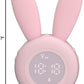 KDtech Kids Alarm Clock with Night Light 6 Ringtones, Cute Pink Bunny Digital Alarm Clock for Kids, Touch Control and Rechargeable Sleep Trainer Clock for Boys Girls Bedroom