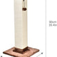 Amazon Basics Cat Scratcher - Indoor Classic Single Cat & Kittens Scratching Post with Sisal Rope, Jute Fiber, Large (35.4"H) - Brown
