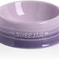 Sweejar Gradient Dog Bowl, Ceramic Dog Food Dish for Puppy and Kitten, Porcelain Pet Bowl for Food and Water 8 oz (Gradient Purple)