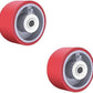 Heavy Duty Casters Wheels 4"5"6"8"DiameterX2"Width Industrial Caster Wheels Polyurethane Wheel with Capacity 800-1,500 lbs/pcs Used in,Trail Jack,Tool Box