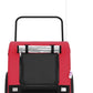 Tidyard Pet Bike Trailer Red and Black Oxford Fabric and Iron Pet Bicycle Carrier, Animal Bike Stroller for Cat, Puppy, Dog, Outdoor, Travel Style B