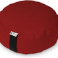 Bean Products Zafu Meditation Pillows for Sitting on Floor, Yoga Cushion, Cotton/Buckwheat Fill Yoga Pillow, Zafu Meditation Cushion, Zen Kneeling Prayer Pad- Made in USA - 14" Round - RED
