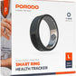 Touch-Control Smart Ring Health Tracker, 5-Day Battery, 20.7mm Size, Monitors Heart Rate, Body Temperature, Blood Oxygen, Menstrual Cycle, Daily Fitness & Calorie Tracking – Black