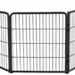 FXW Homeplus Unleashed Indoor Dog Playpen - Stress-Free and Safe Play, Heavy Duty 32 Inch 4 Wire Panels Dog Pen for Small and Medium Dogs, Black│Patented