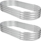 2Pack Raised Garden Bed 6×3×1FT,Galvanized Planter Box Oval Large Matel Steel Backyard Beds Outdoor for Vegetables,Flowers,Herbs,Plant