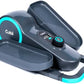Cubii GO Aqua - Compact Whisper Quiet Under Desk Elliptical with LCD Monitor, Adjustable Resistance, Portable Design with Telescopic Handle & Wheels