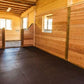 American Floor Mats - Heavy Duty Stall Tiles - Stable/Horse Tiles - Thick, Durable Rubber Flooring Solid Black 8' x 16' Set 3/4" Thick (32 Tiles Total)