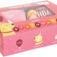 ZippyPaws Birthday Box - Dog Squeaky Toys to Keep Them Busy, Funny Food Plush for Small, Medium, & Large Dogs, Cute Stuffed Puppy Toy & Hat, Pet Products, Gift for Dogs of All Breeds - 3-Pack, Pink