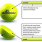 Best Practice Golf Balls on The Planet. Perfect for Golf Training. Solid Contact for Great Feedback. Limited Flight for Backyard use. Safe for Indoors. by AlmostGolf (10 Pack Yellow)
