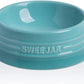 Sweejar Gradient Dog Bowl, Ceramic Dog Food Dish for Puppy and Kitten, Porcelain Pet Bowl for Food and Water 8 oz (Gradient Blue)
