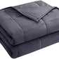 yescool Weighted Blanket for Adults (25 lbs, 88” x 104”, Grey) Cooling Heavy Blanket for Sleeping Perfect for 240-260 lbs, King Size Breathable Blanket with Premium Glass Bead