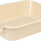 1 Pack of Extra Large Cat Litter Box (ABS Material), Low Entry Senior Litter Pen for Geriatric Kitty Big Cats, Jumbo Pet Safe Litter Boxes Tray for Pets Potty (Beach Sand, 20" L x 15.5" W)