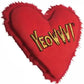 Yeowww! Heart Attack Pack: 3X 100% Organic Catnip Heart Cat Toys, Each with a Different Phrase