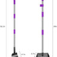 QiMH Upgraded Dog Pooper Scooper Extra Large, Adjustable Long Handle Stainless Metal Pet Poop Tray and Rake Set for Large Medium Small Dogs, Dog Waste Removal Bin Rake, Great for Grass, Street, Gravel