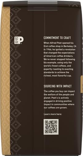 Peet's Coffee, Medium Roast Ground Coffee - Cafe Domingo 10.5 Ounce Bag