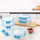 M MCIRCO 24-Piece Glass Food Storage Containers with Upgraded Snap Locking Lids,Glass Meal Prep Containers Set - Airtight Lunch Containers, Microwave, Oven, Freezer and Dishwasher, Blue