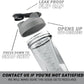 HELIMIX 2.0 Vortex Blender Shaker Bottle Holds upto 28oz | No Blending Ball or Whisk | USA Made | Portable Pre Workout Whey Protein Drink Shaker Cup | Mixes Cocktails Smoothies Shakes | Top Rack Safe