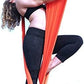 DASKING Aerial Silks Starter Kit - Durable 11Yards of Aerial Yoga Hammock with Hardware, Aerial Swing for Acrobatic Flying Yoga & All Levels (Aerial Rigging Point Up to 14ft)